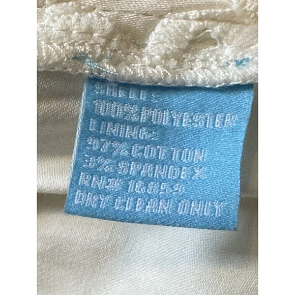 J. McLaughlin Dress Womens Size XS White Lace Cut Out Lined Short Sleeve - Picture 6 of 8